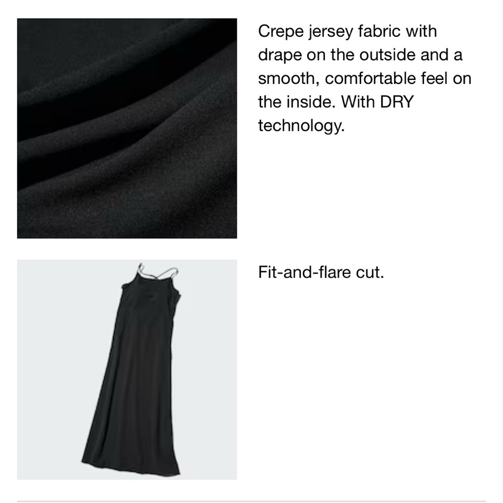 NWT Crepe Jersey Bra Camisole Dress M - Picture 8 of 8